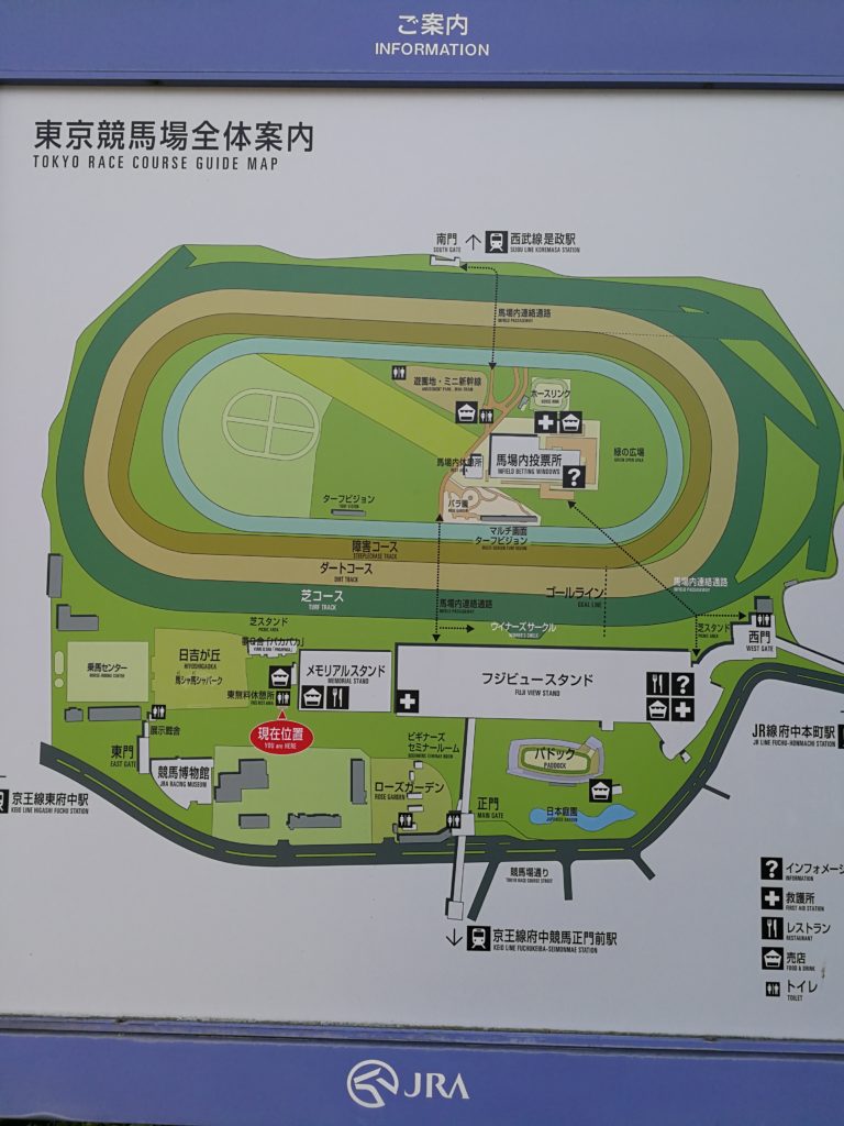 東京競馬場の地図