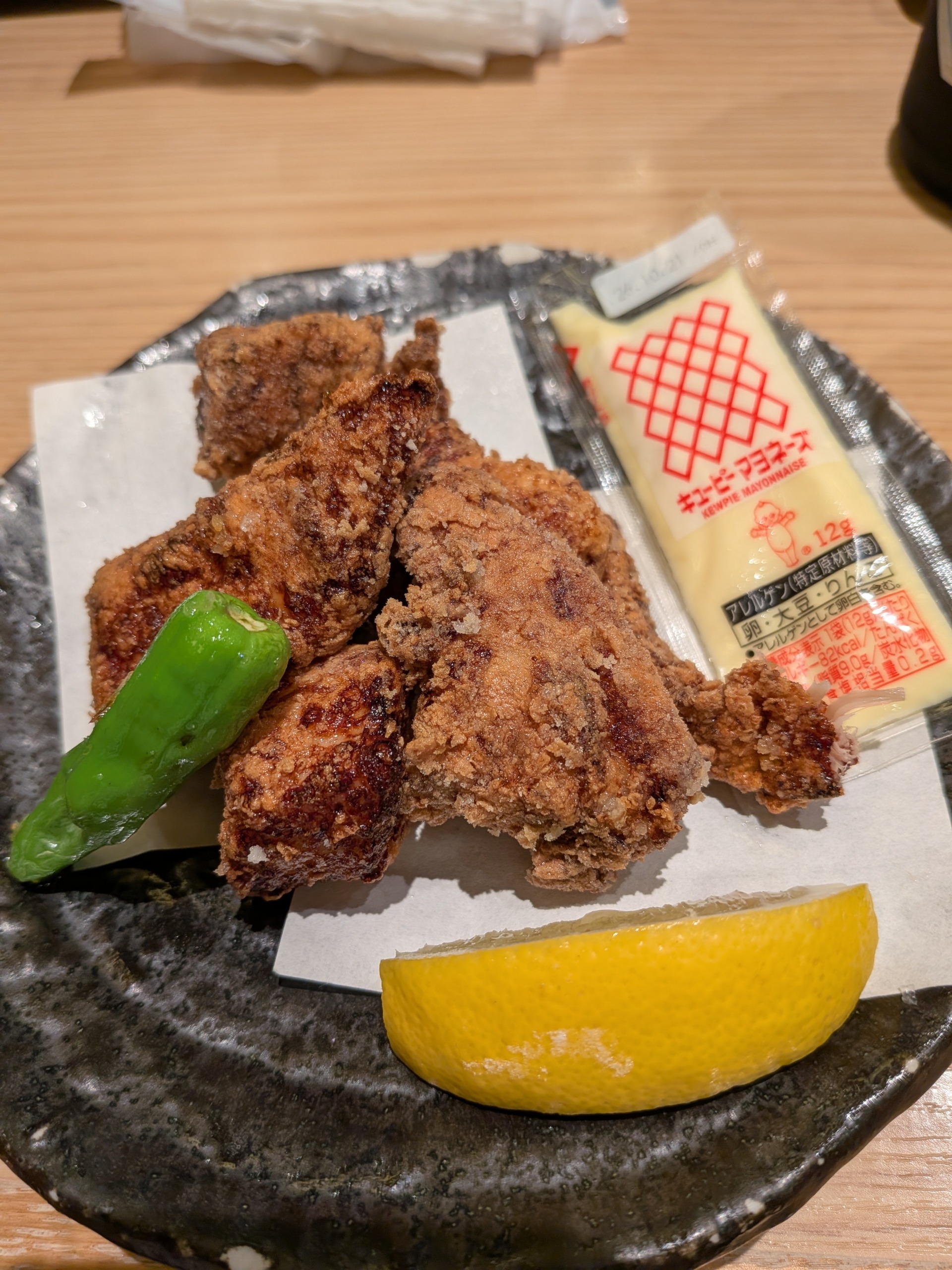 もりもり寿し調布店 外はサクサクで中はジューシーなマグロの旨味が詰まったまぐろ竜田揚げ