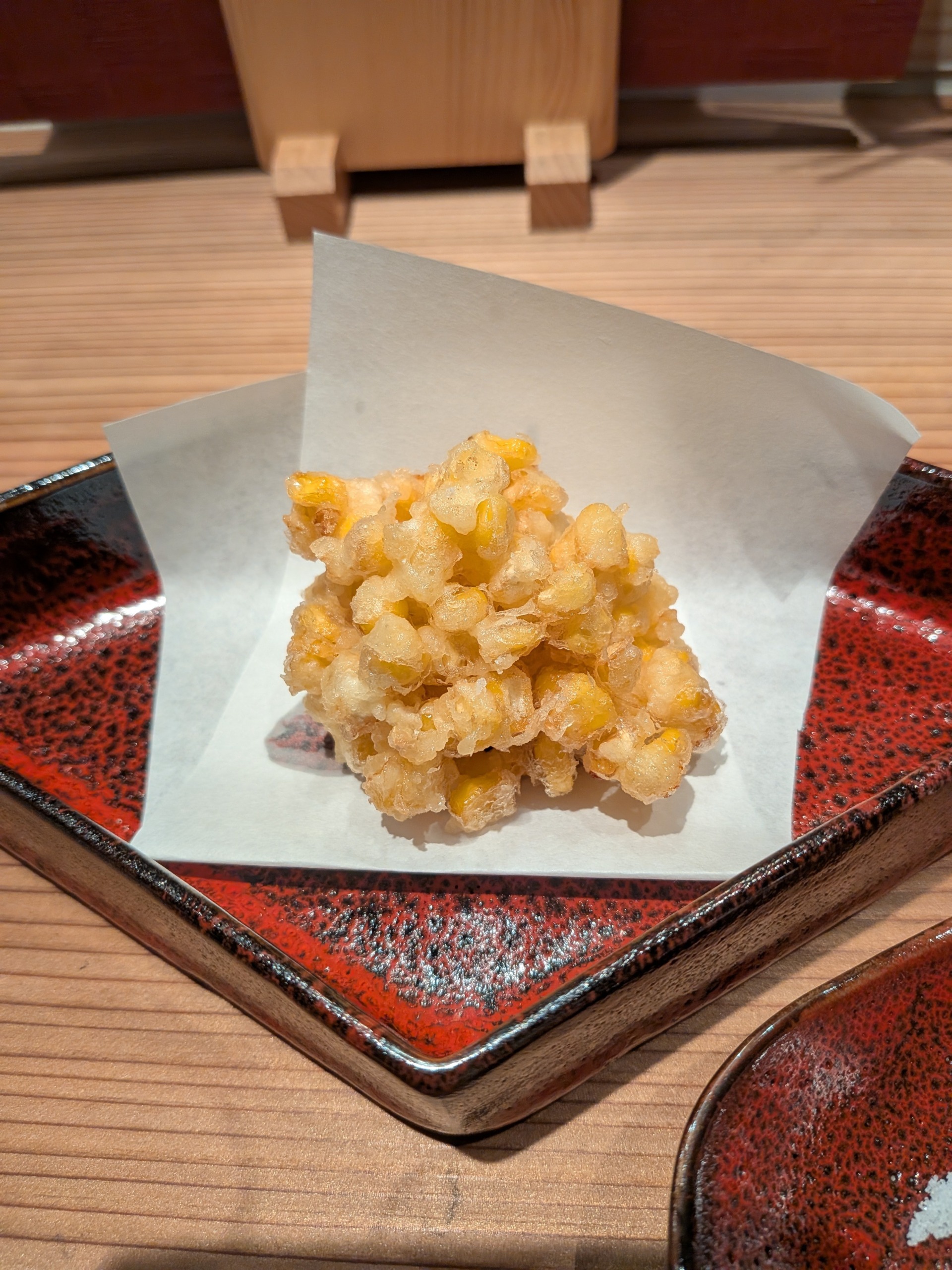 関内 串焼 大紀 とうもろこしの天ぷら