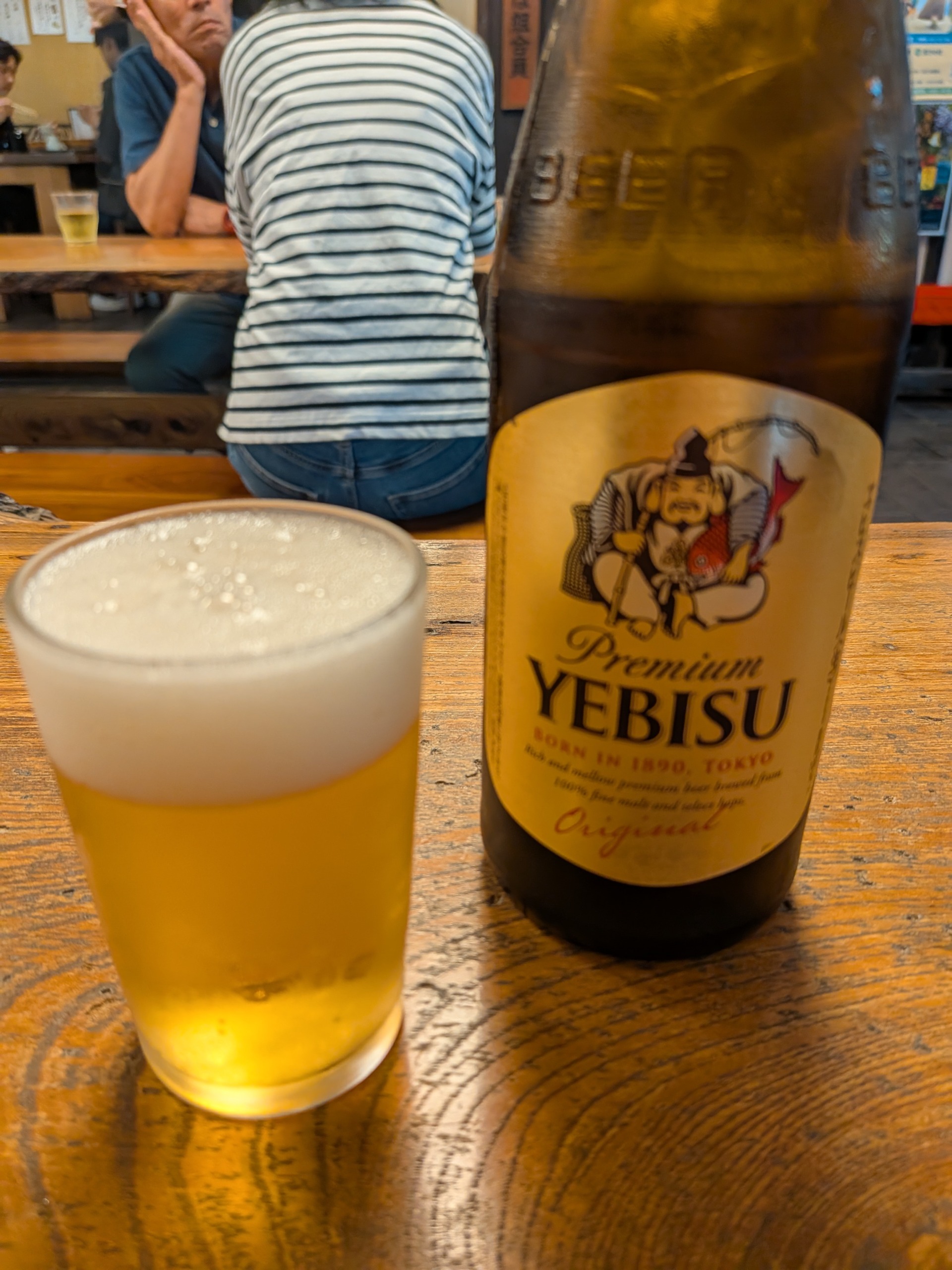 深大寺 一休庵 恵比寿 瓶ビール ヱビスビール